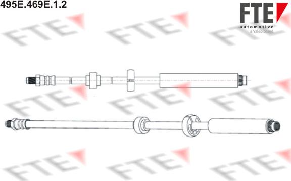 FTE 495E.469E.1.2 - Тормозной шланг autosila-amz.com