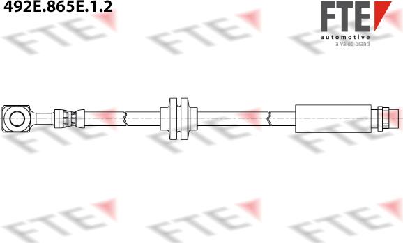 FTE 492E.865E.1.2 - Тормозной шланг autosila-amz.com