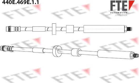 FTE 9240631 - Тормозной шланг autosila-amz.com