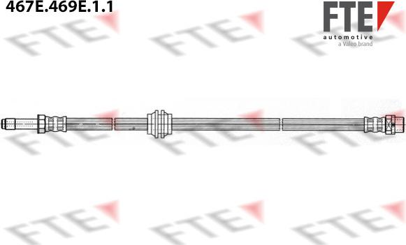 FTE 467E.469E.1.1 - Тормозной шланг autosila-amz.com