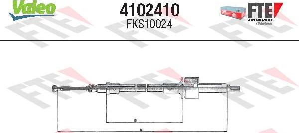 FTE 4102410 - Трос, управление сцеплением autosila-amz.com