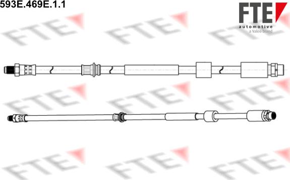 FTE 593E.469E.1.1 - Тормозной шланг autosila-amz.com