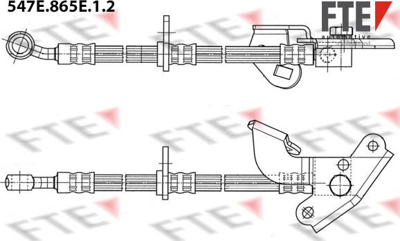 FTE 9240981 - Тормозной шланг autosila-amz.com