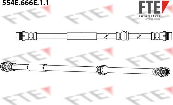 FTE 554E.666E.1.1 - Тормозной шланг autosila-amz.com