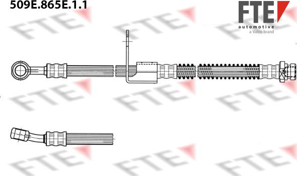 FTE 509E.865E.1.1 - Тормозной шланг autosila-amz.com