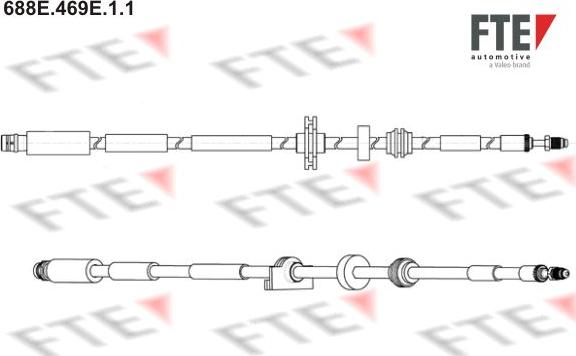 FTE 688E.469E.1.1 - Тормозной шланг autosila-amz.com