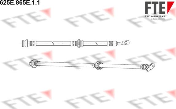 FTE 625E.865E.1.1 - Тормозной шланг autosila-amz.com