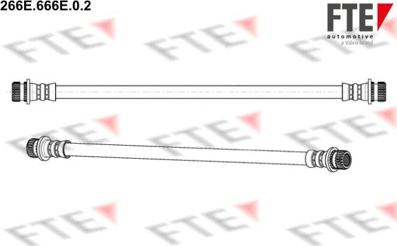 FTE 266E.666E.0.2 - Тормозной шланг autosila-amz.com