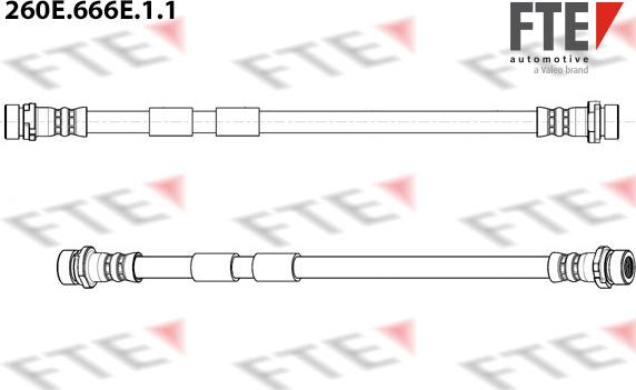 FTE 260E.666E.1.1 - Тормозной шланг autosila-amz.com