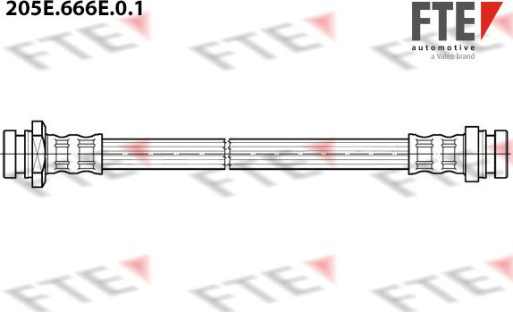 FTE 205E.666E.0.1 - Тормозной шланг autosila-amz.com