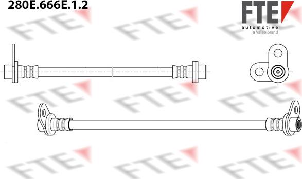 FTE 280E.666E.1.2 - Тормозной шланг autosila-amz.com