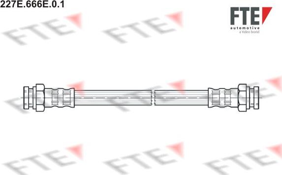 FTE 227E.666E.0.1 - Тормозной шланг autosila-amz.com