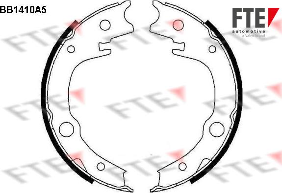 FTE BB1410A5 - Комплект тормозов, ручник, парковка autosila-amz.com