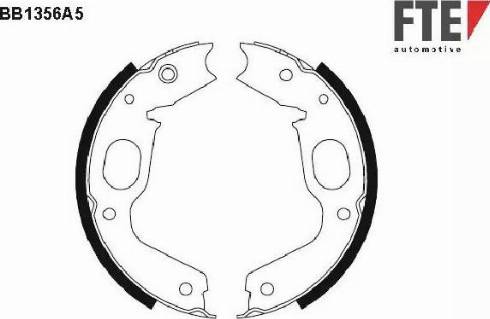 FTE BB1356A5 - Комплект тормозов, ручник, парковка autosila-amz.com