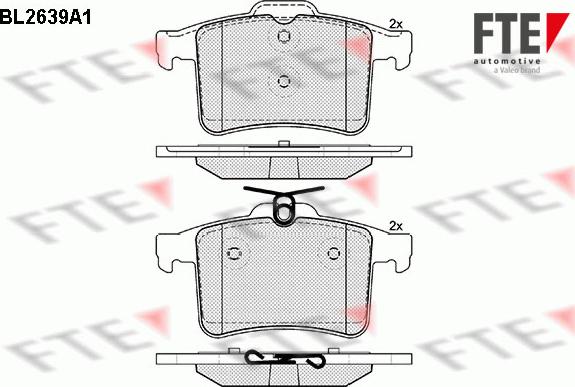 FTE BL2639A1 - Тормозные колодки, дисковые, комплект autosila-amz.com