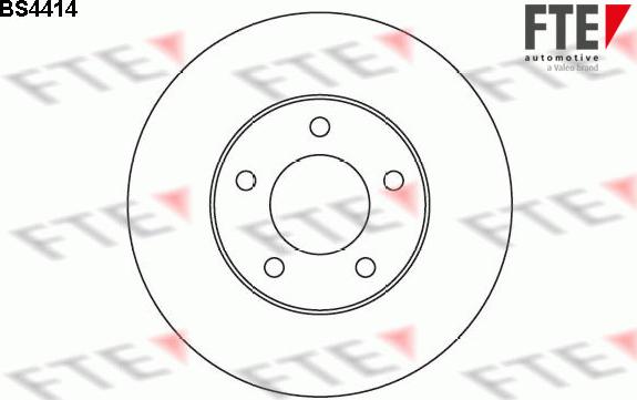 FTE BS4414 - Тормозной диск autosila-amz.com