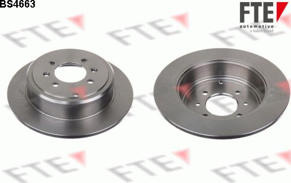 FTE BS4663 - Тормозной диск autosila-amz.com