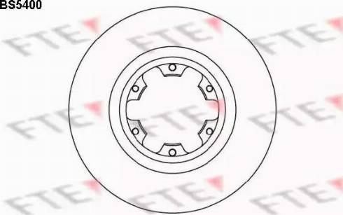 FTE BS5400 - Тормозной диск autosila-amz.com