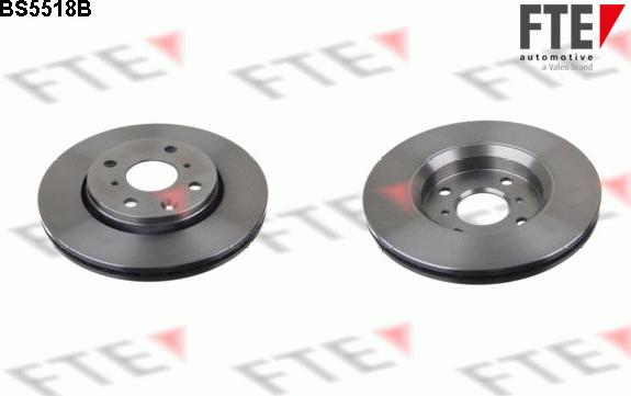 FTE BS5518B - Тормозной диск autosila-amz.com