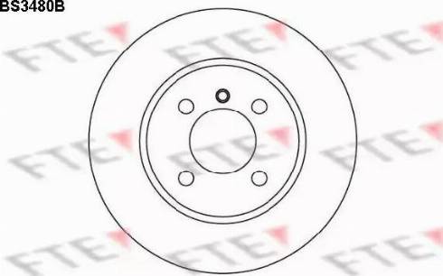 FTE BS3480B - Тормозной диск autosila-amz.com