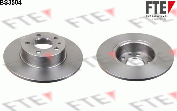 FTE BS3504 - Тормозной диск autosila-amz.com