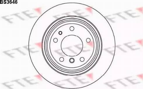 FTE BS3646 - Тормозной диск autosila-amz.com