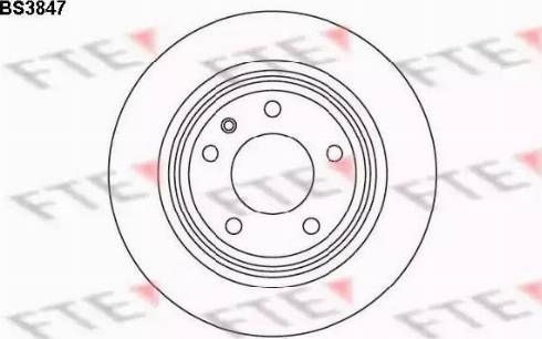 FTE BS3847 - Тормозной диск autosila-amz.com