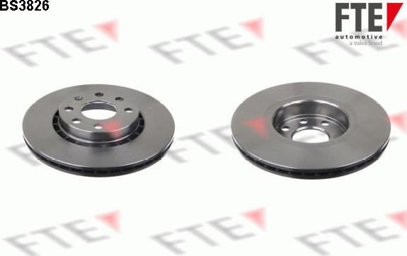 FTE BS3826 - Тормозной диск autosila-amz.com