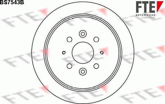 FTE BS7543B - Тормозной диск autosila-amz.com