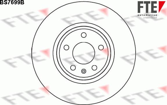 FTE BS7699B - Тормозной диск autosila-amz.com