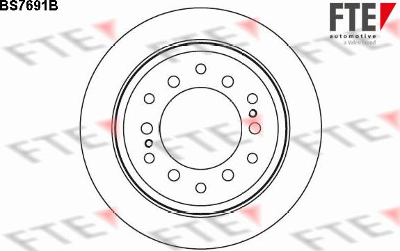 FTE BS7691B - Тормозной диск autosila-amz.com