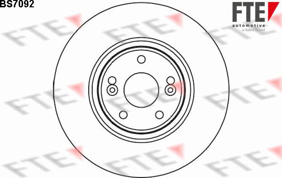 FTE BS7092 - Тормозной диск autosila-amz.com