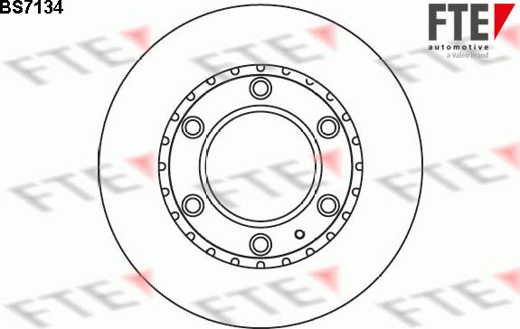 FTE BS7134 - Тормозной диск autosila-amz.com