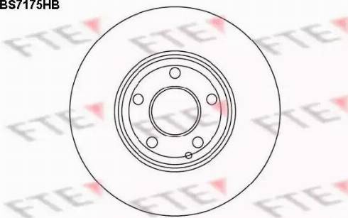 FTE BS7175HB - Тормозной диск autosila-amz.com