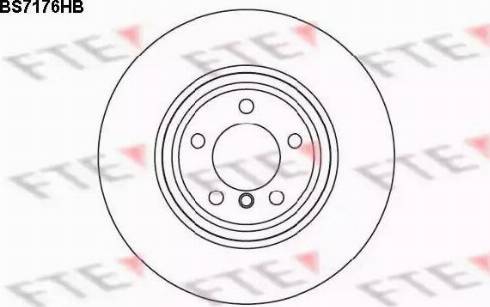 FTE BS7176HB - Тормозной диск autosila-amz.com