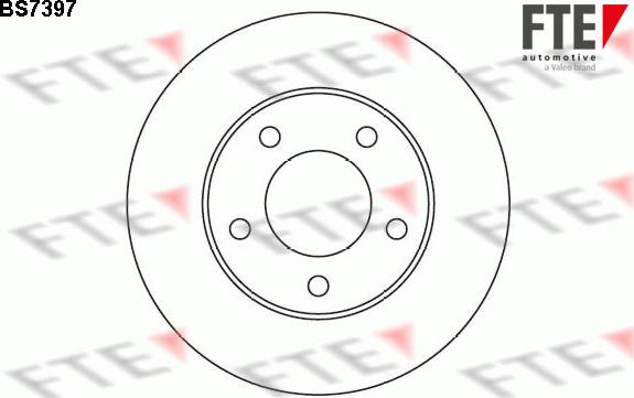 FTE BS7397 - Тормозной диск autosila-amz.com