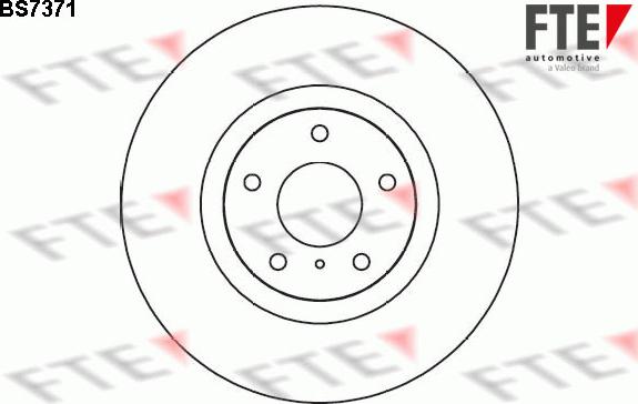 FTE BS7371 - Тормозной диск autosila-amz.com