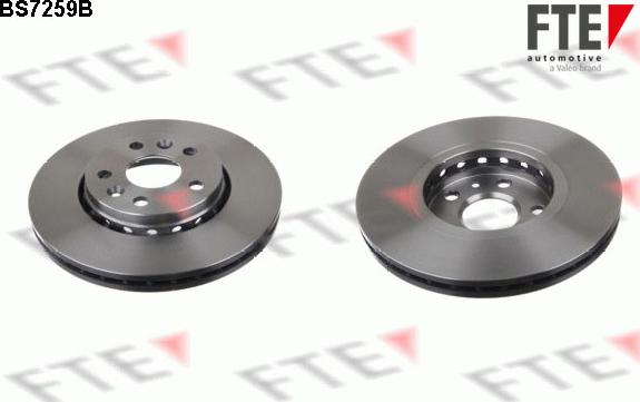 FTE BS7259B - Тормозной диск autosila-amz.com