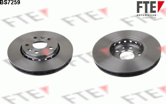 FTE BS7259 - Тормозной диск autosila-amz.com