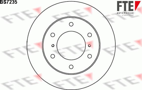 FTE BS7235 - Тормозной диск autosila-amz.com