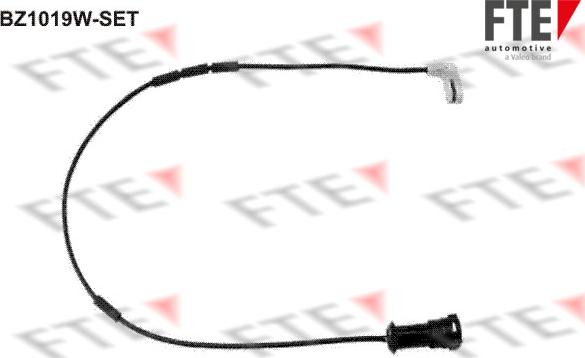 FTE BZ1019W-SET - Сигнализатор, износ тормозных колодок autosila-amz.com