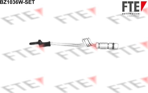 FTE BZ1036W-SET - Сигнализатор, износ тормозных колодок autosila-amz.com