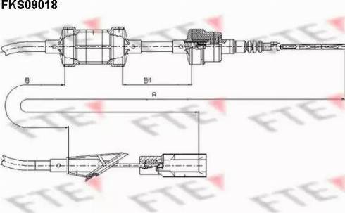 FTE FKS09018 - Трос, управление сцеплением autosila-amz.com