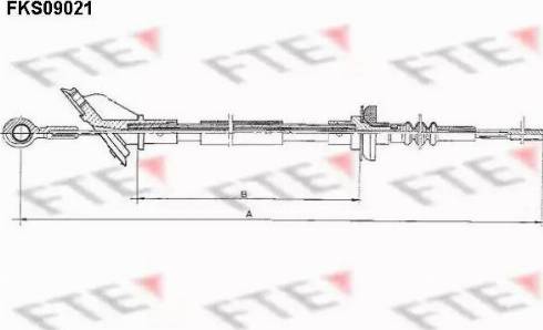 FTE FKS09021 - Трос, управление сцеплением autosila-amz.com