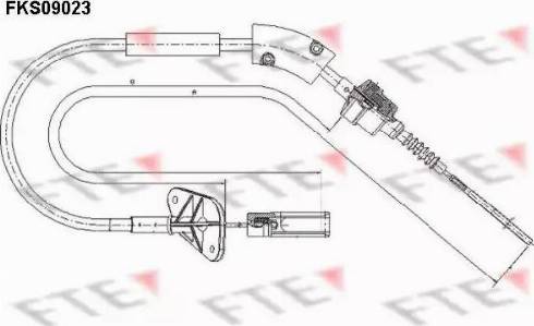 FTE FKS09023 - Трос, управление сцеплением autosila-amz.com