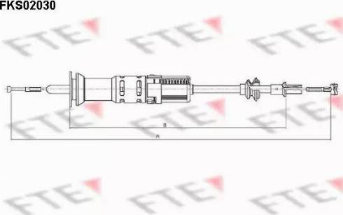 FTE FKS02030 - Трос, управление сцеплением autosila-amz.com