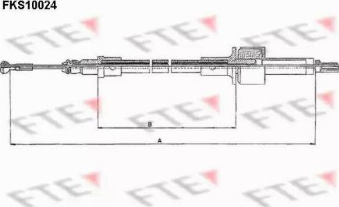 FTE FKS10024 - Трос, управление сцеплением autosila-amz.com