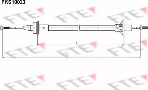 FTE FKS10023 - Трос, управление сцеплением autosila-amz.com