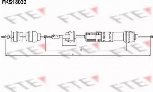 FTE FKS18032 - Трос, управление сцеплением autosila-amz.com