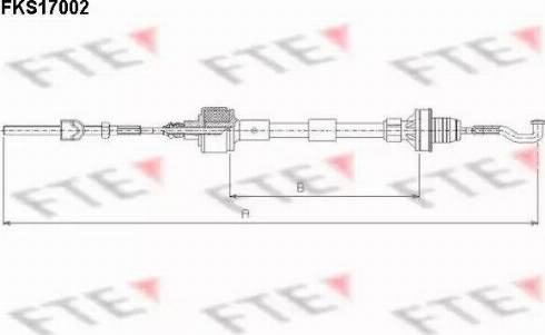 FTE FKS17002 - Трос, управление сцеплением autosila-amz.com